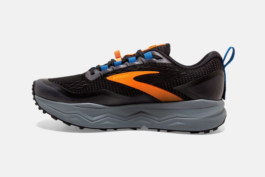 Brooks Running Shoes - Caldera 5 Trail Mens - Black/Orange - UPS-638715